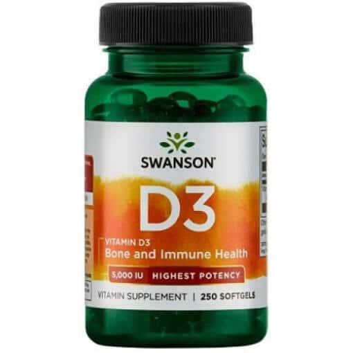 D-3-vitamin, 5000 IE - 250 mjukdelar