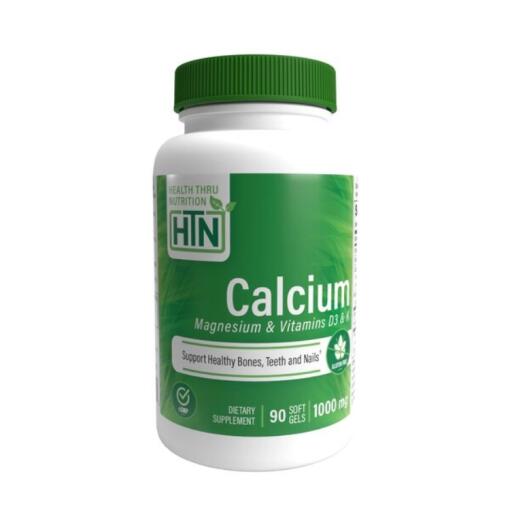 Calcium with Magnesium & Vitamins D3 & K - 90 softgels