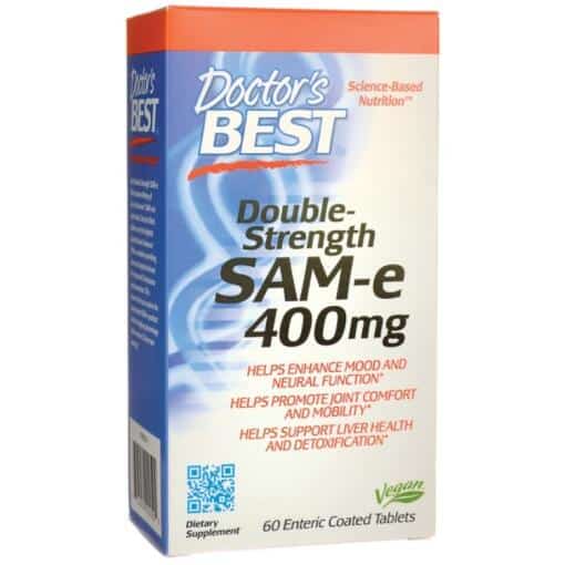 Doctor's Best - SAM-e 400mg Double-Strength - 60 tablets