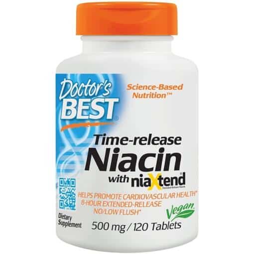 Doctor's Best - Time-release Niacin with niaXtend 120 tablets