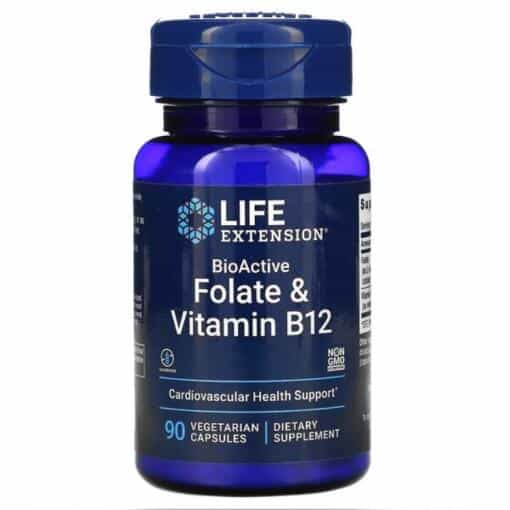 Life Extension - BioActive Folate & Vitamin B12 90 vcaps
