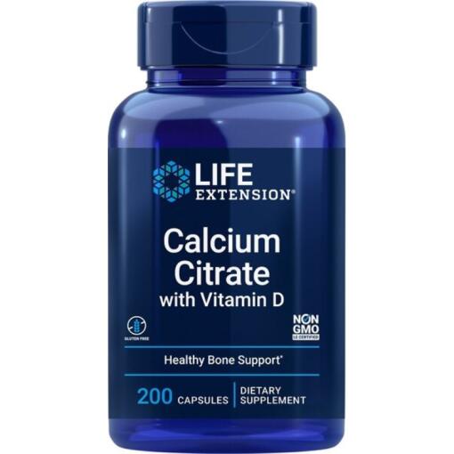 Life Extension - Calcium Citrate with Vitamin D - 200 vcaps