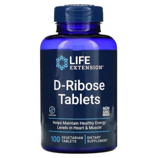 Life Extension - D-Ribose Tablets - 100 vegetarian tabs