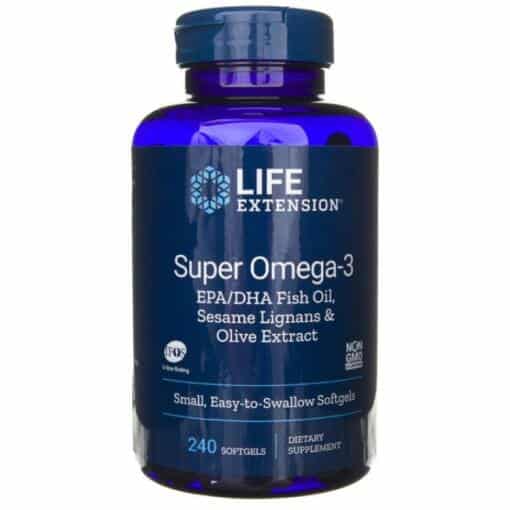 Life Extension - Super Omega-3 EPA/DHA with Sesame Lignans & Olive Extract 240 softgels