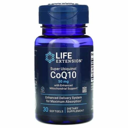 Life Extension - Super Ubiquinol CoQ10 with Enhanced Mitochondrial Support 50mg - 30 softgels