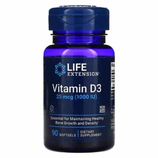 Life Extension - Vitamin D3 1000 IU - 90 softgels