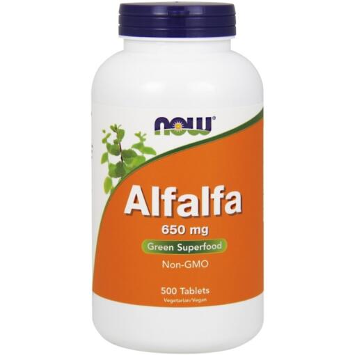 NOW Foods - Alfalfa 650mg - 500 tablets