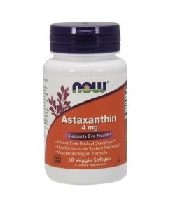 NOW Foods - Astaxanthin 4mg - 60 veggie softgels