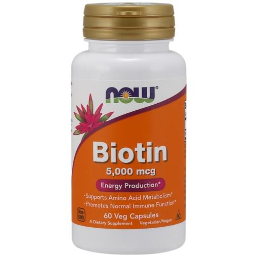 NOW Foods - Biotin 5000mcg - 60 vcaps