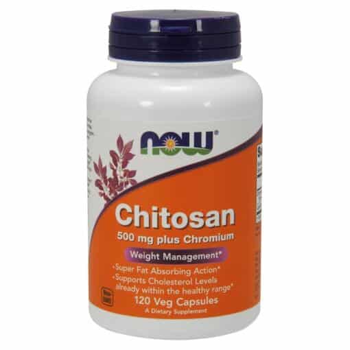 NOW Foods - Chitosan 500mg Plus Chromium - 120 vcaps
