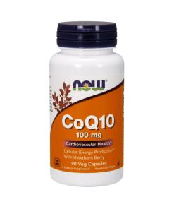 NOW Foods - CoQ10 with Hawthorn Berry 100mg - 90 vcaps