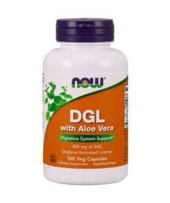 NOW Foods - DGL with Aloe Vera - 100 vcaps