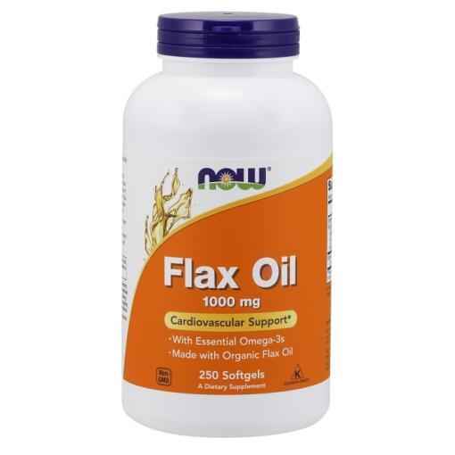 NOW Foods - Flax Oil 1000mg - 250 softgels