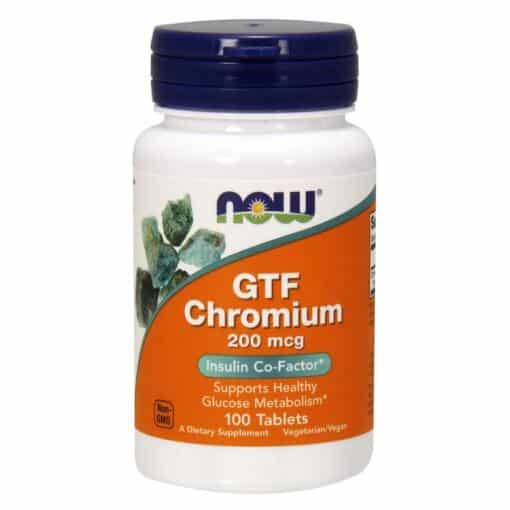 NOW Foods - GTF Chromium 200mcg - 100 tablets