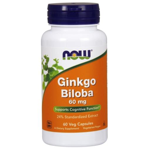 NOW Foods - Ginkgo Biloba 60mg - 60 vcaps