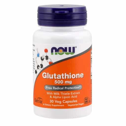 NOW Foods - Glutathione with Milk Thistle Extract & Alpha Lipoic Acid