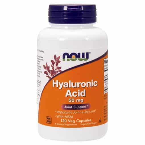 NOW Foods - Hyaluronic Acid with MSM 50mg - 120 vcaps