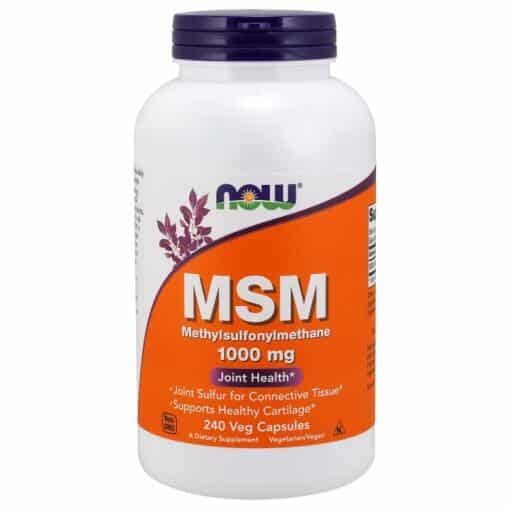 NOW Foods - MSM Methylsulphonylmethane 1000mg - 240 vcaps