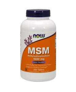 NOW Foods - MSM Methylsulphonylmethane 1500mg - 200 tablets