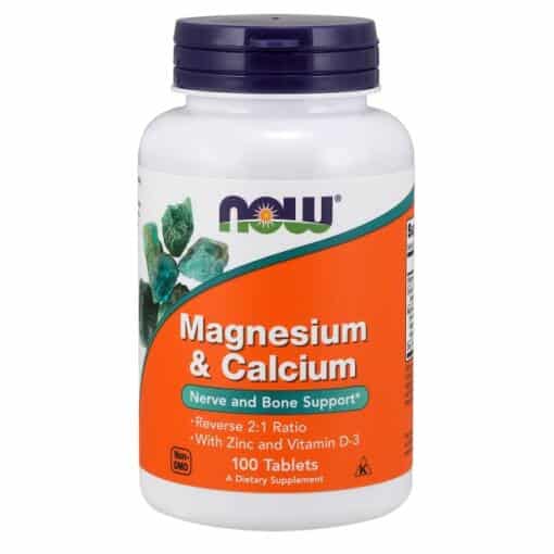 NOW Foods - Magnesium & Calcium with Zinc and Vitamin D3 100 tablets