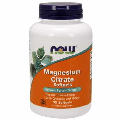 NOW Foods - Magnesium Citrate Softgels - 90 softgels