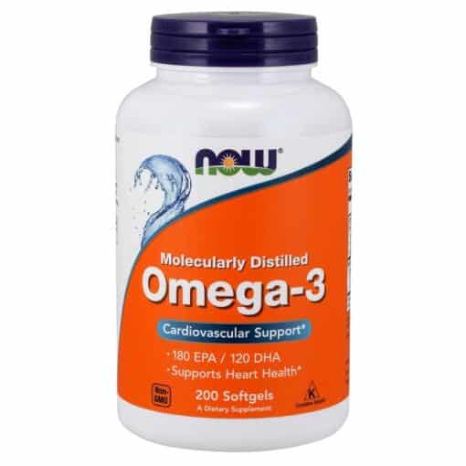 NOW Foods - Omega-3 Molecularly Distilled 200 softgels