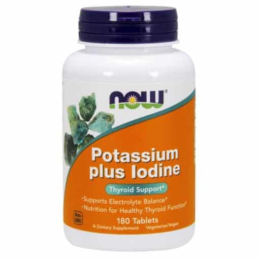 NOW Foods - Potassium plus Iodine 180 tablets