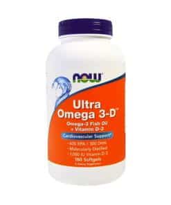 NOW Foods - Ultra Omega 3-D with Vitamin D-3 - 180 softgels