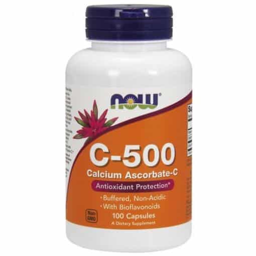 NOW Foods - Vitamin C-500 Calcium Ascorbate-C - 100 caps