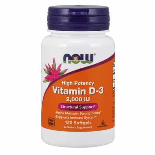 NOW Foods - Vitamin D-3 2000 IU - 120 softgels