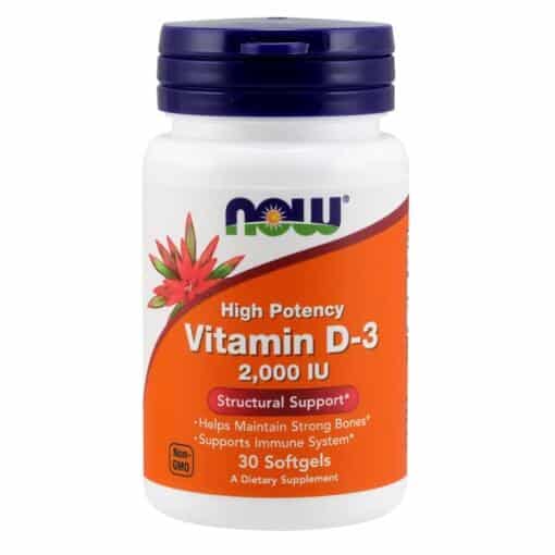 NOW Foods - Vitamin D-3 2000 IU - 30 softgels