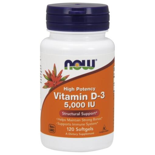 NOW Foods - Vitamin D-3 5000 IU - 120 softgels