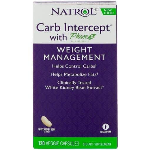 Natrol - Carb Intercept with Phase 2 - 120 vcaps