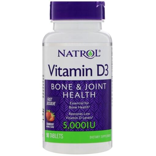 Natrol - Vitamin D3 Fast Dissolve 5000IU - 90 tablets