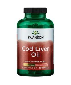 Swanson - Cod Liver Oil 700mg Double-Strength - 250 softgels