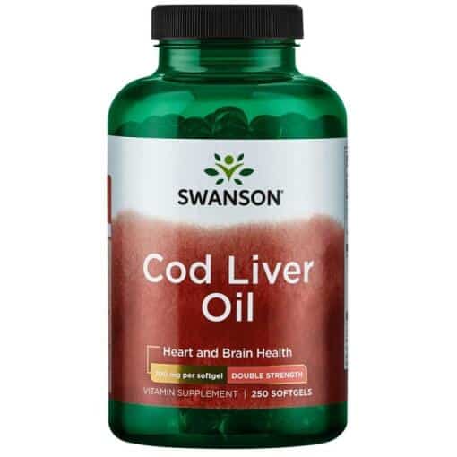 Swanson - Cod Liver Oil 700mg Double-Strength - 250 softgels