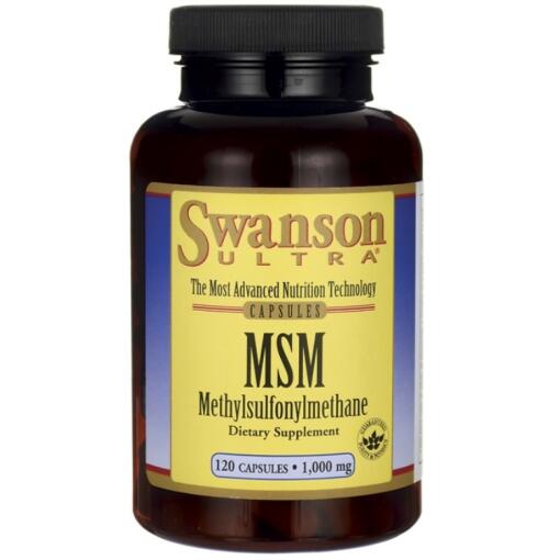 Swanson - MSM Methylsulfonylmethane 1000mg - 120 caps
