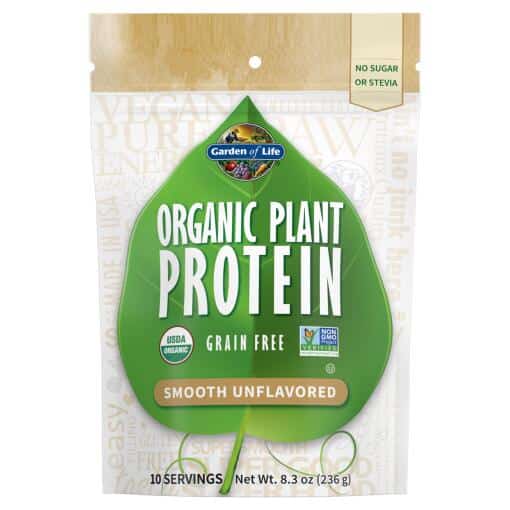 Økologisk planteprotein glat 236 g pulver uden smag