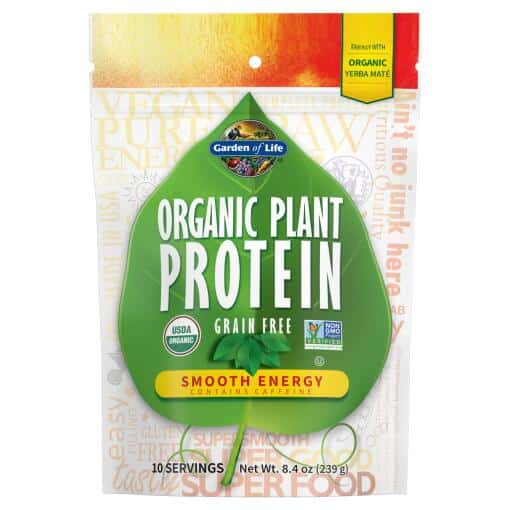 Økologisk planteprotein glat energi 8