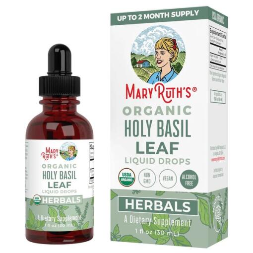 Organic Holy Basil Leaf Liquid Drops - 30 ml.