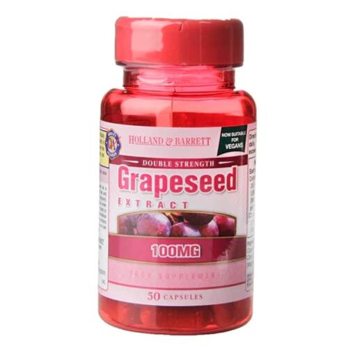 Holland & Barrett - Double Strength Grapeseed Extract 50 caps